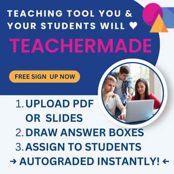 TeacherMade description and sign-up